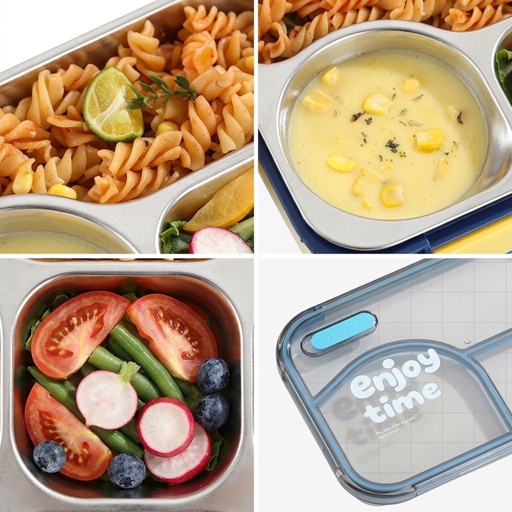Meal Prep Yellow - Lonchera de acero inoxidable a prueba