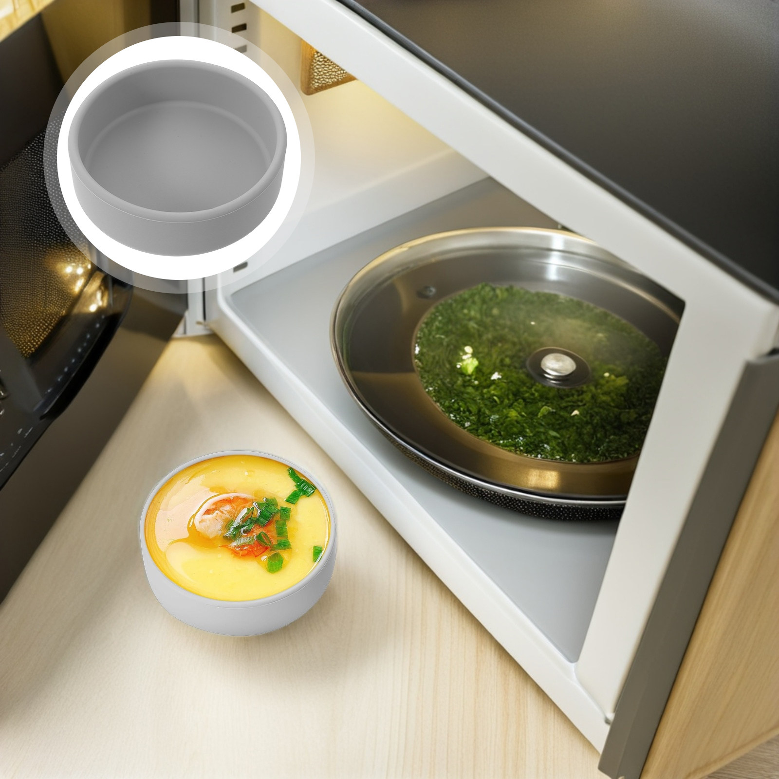 Meal Prep Healthy - Juego de 3 Moldes de Silicona