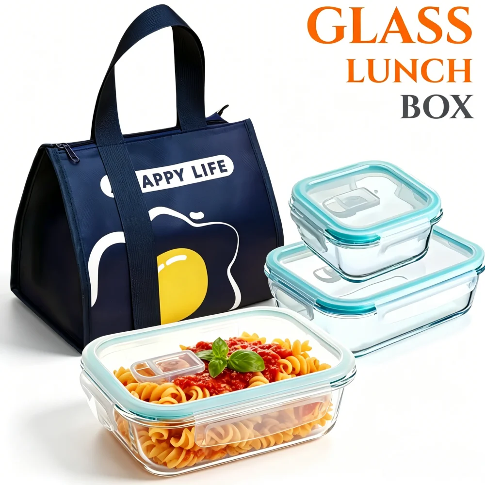 Meal Prep Burrito - Lonchera de Vidrio Libre de BPA,