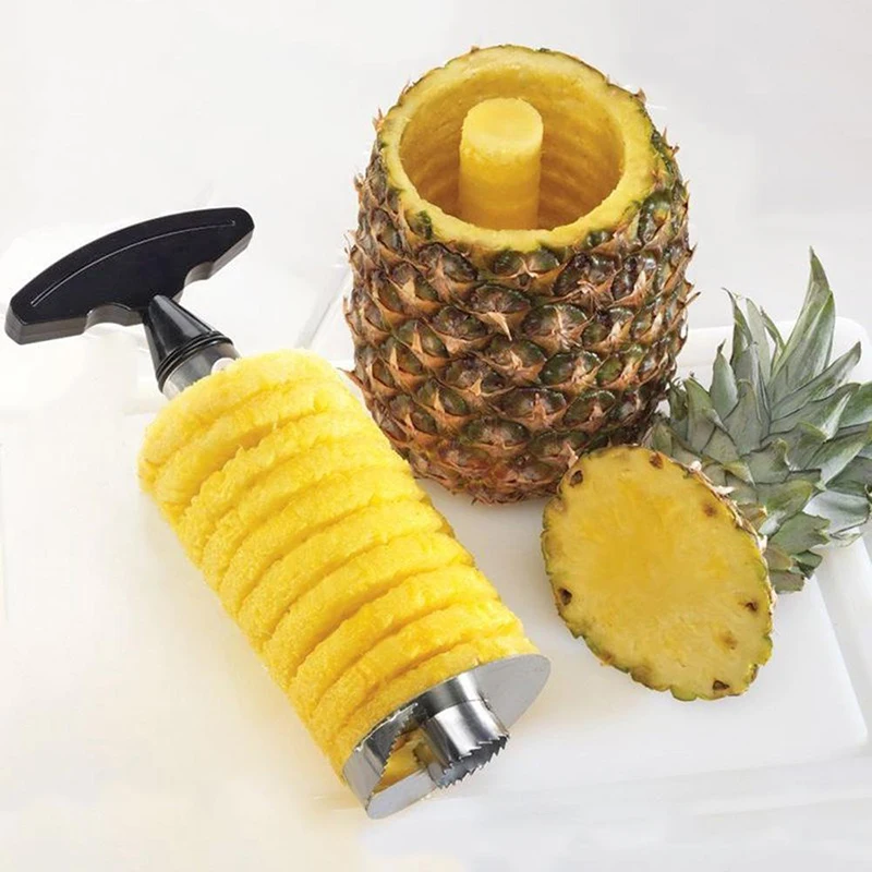 Pineapple Corer Slicer - Pelador rebanador de piña de acero