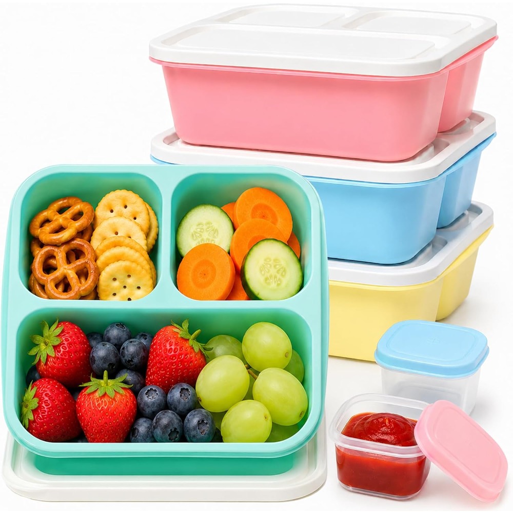 Meal Prep Healthy - Contenedores de comida Bento de 3
