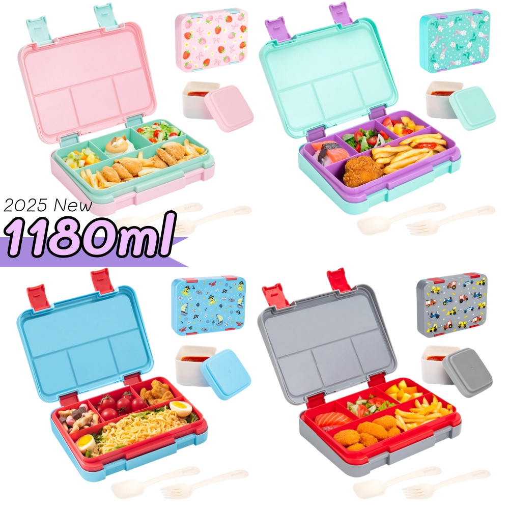 Meal Prep Ideas - Fiambrera Bento con patrón de dibujos