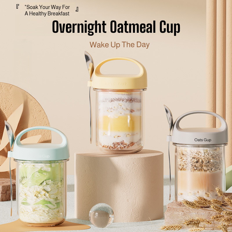 Meal Prep Healthy - Taza Portátil para Desayuno, Contenedor Seguro