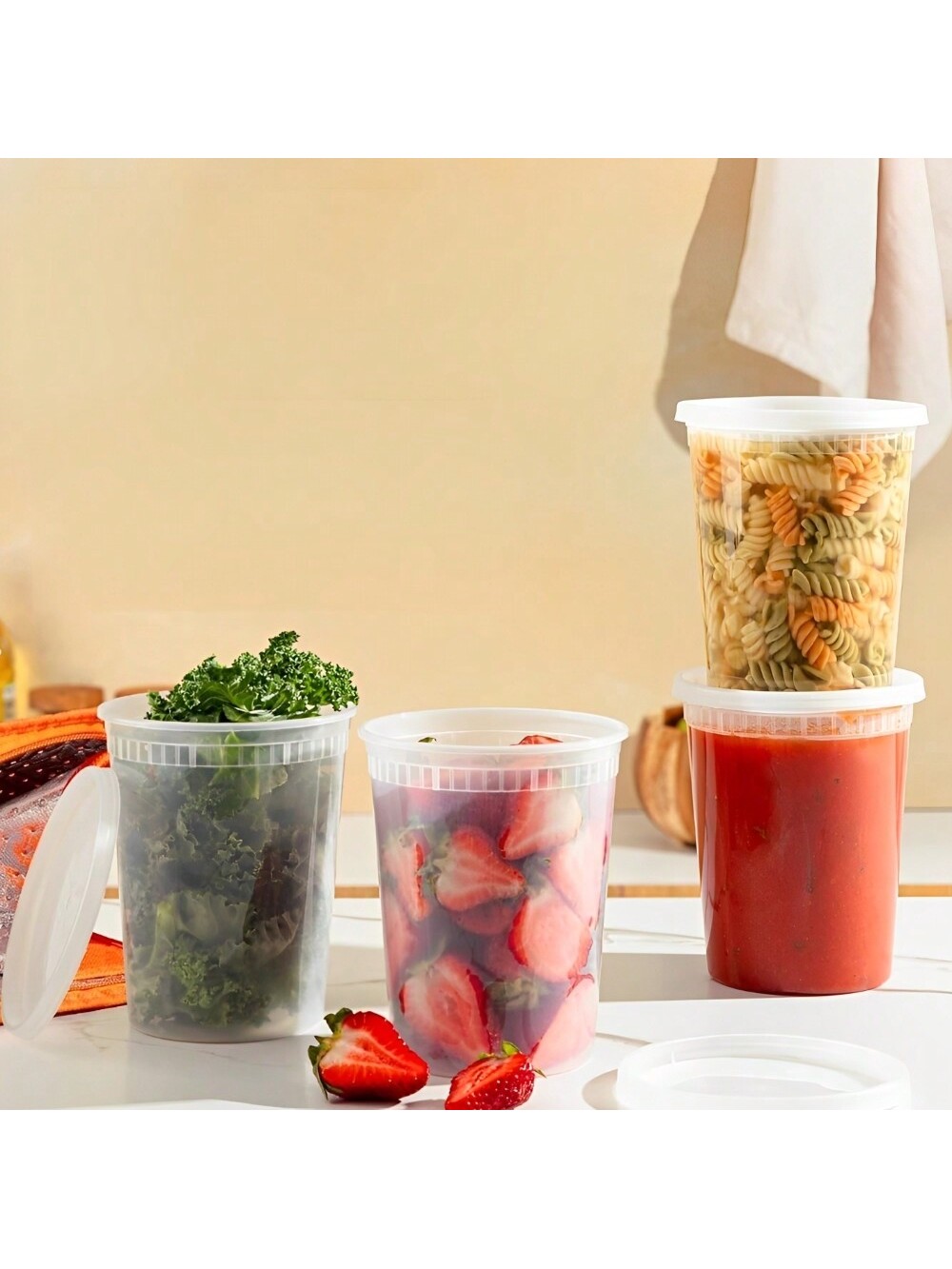 Contenedores Deli con tapas, c - Meal Prep Ideas reseña y precio