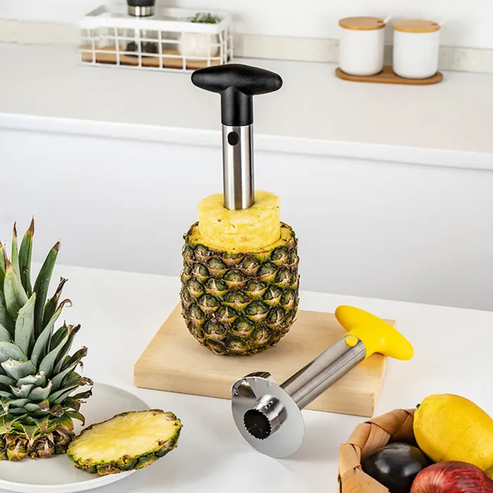 Pelador de piña de acero inoxi - Pineapple Corer Slicer reseña y precio