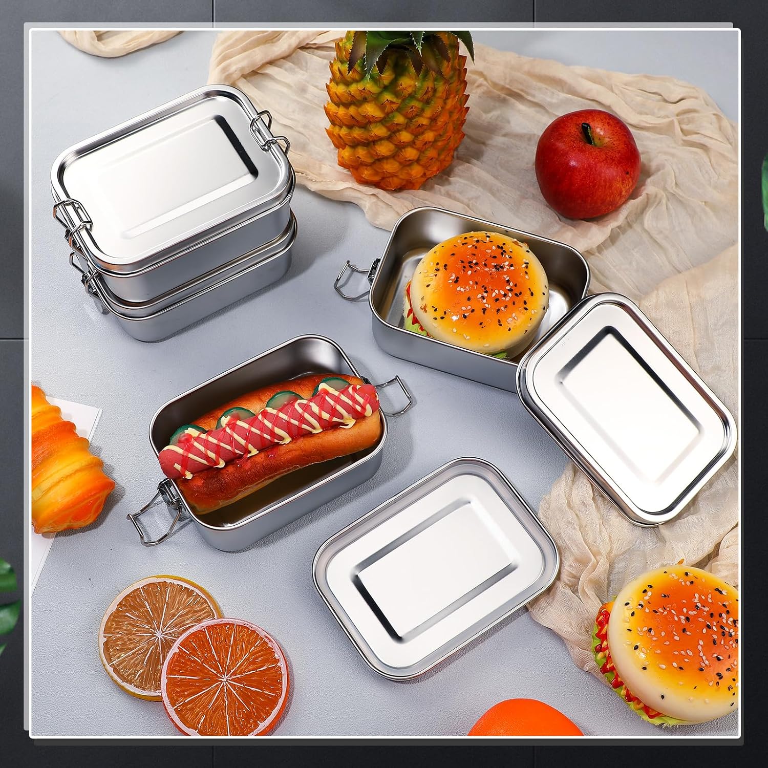 Recipientes de Acero Inoxidabl - Meal Prep Ideas reseña y precio