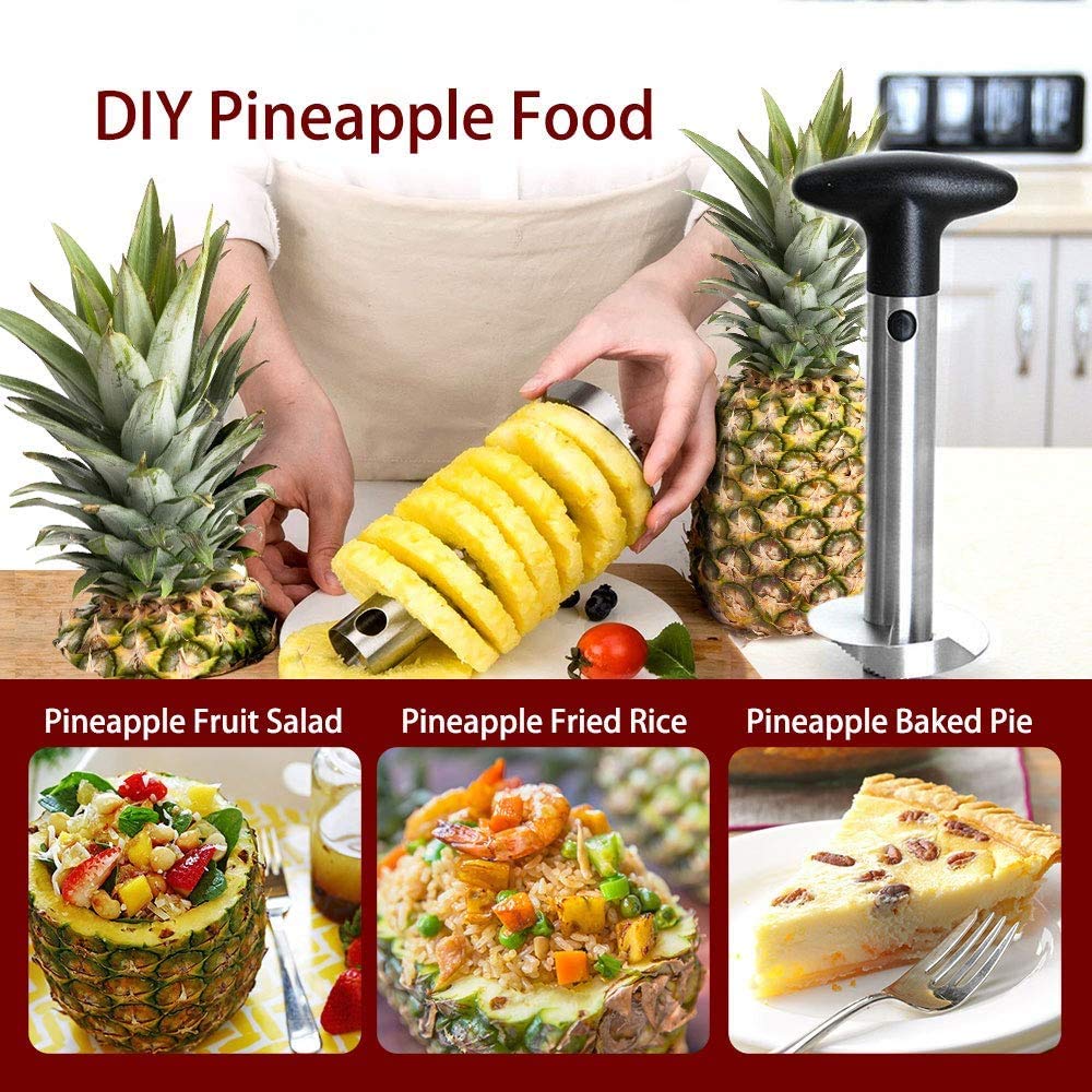 Cortador y Descorazonador de P - Pineapple Corer Slicer reseña y precio