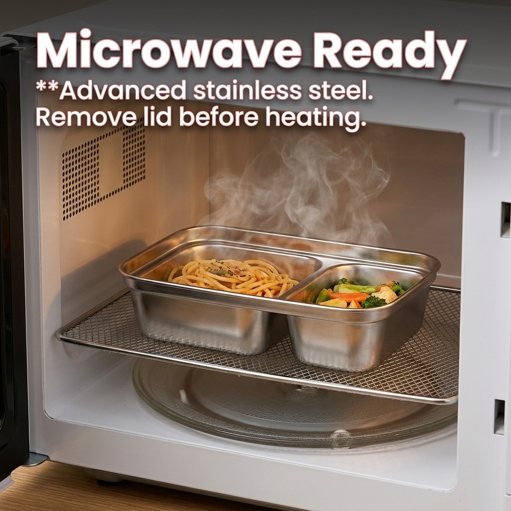 Lonchera de Acero Inoxidable 3 - Meal Prep Ideas reseña y precio