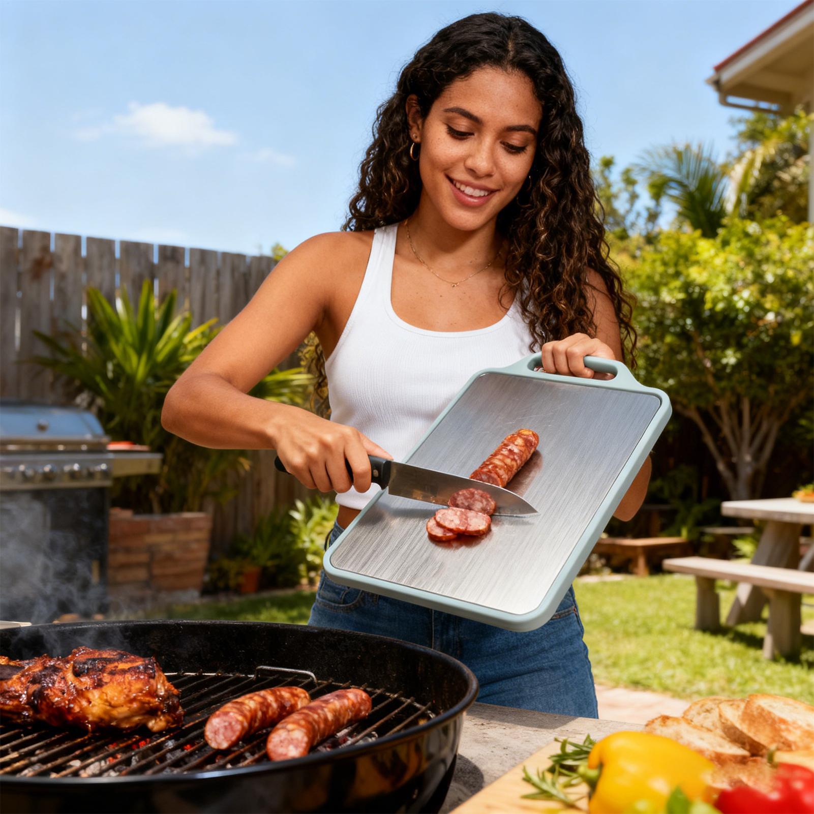 Tabla de cortar de doble cara, - Meal Prep Format reseña y precio