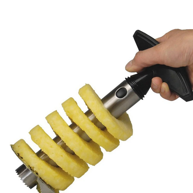 Pelador rebanador de piña de a - Pineapple Corer Slicer reseña y precio