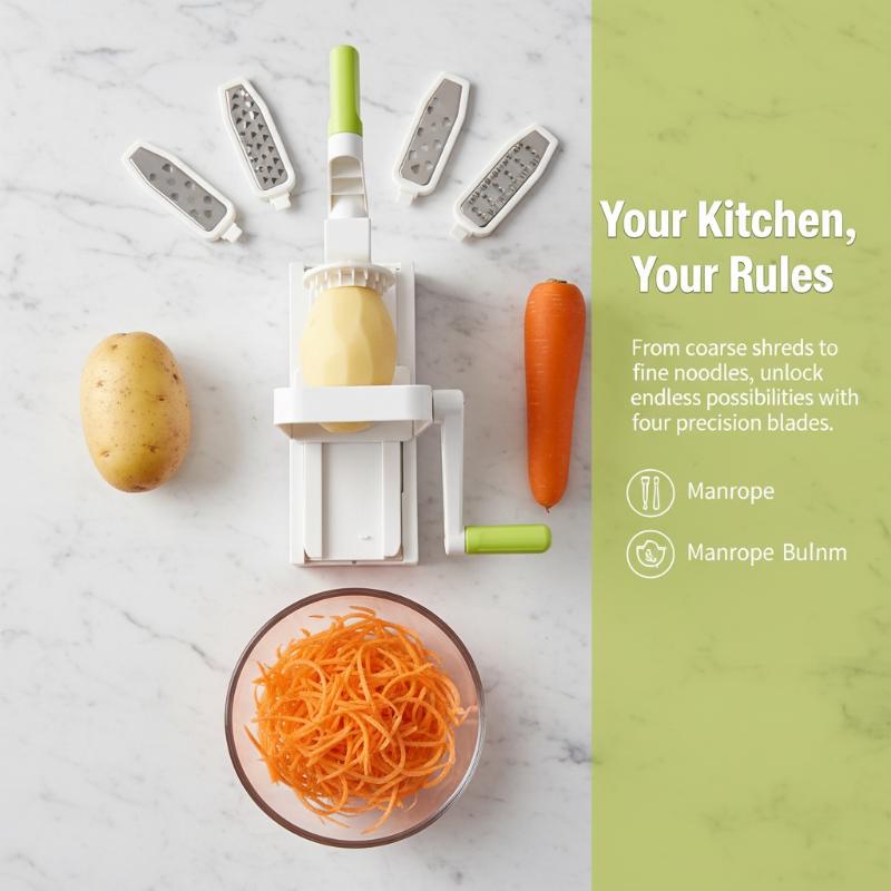 Espiralizador de Verduras 4 en - Meal Prep Healthy reseña y precio