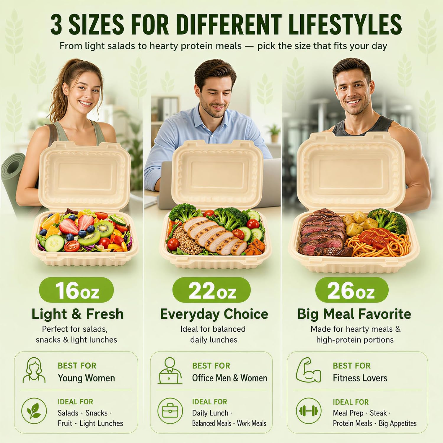 Paquete de 50 Contenedores Des - Meal Prep Ideas reseña y precio