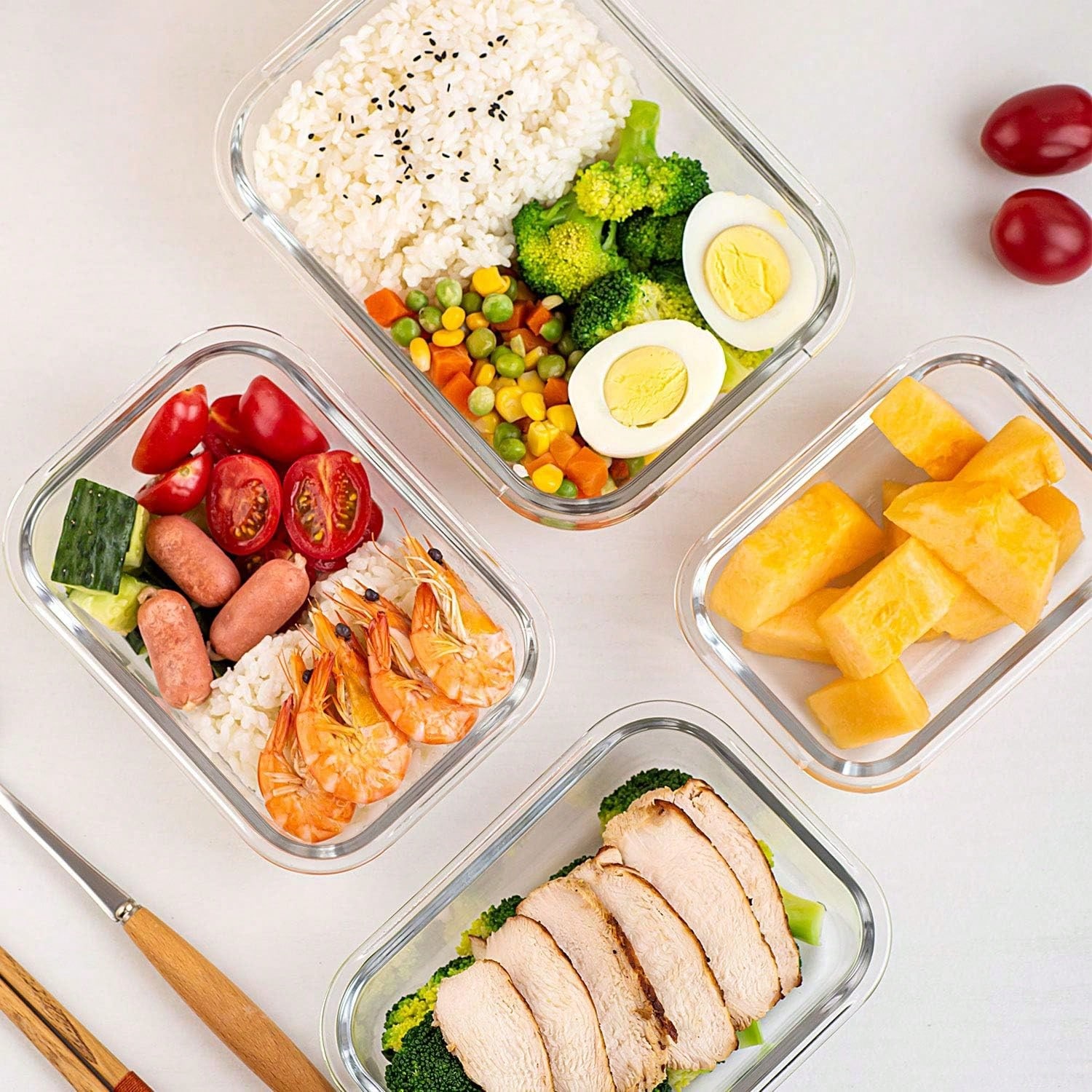 Paquete de 10 recipientes de v - Meal Prep Ideas reseña y precio