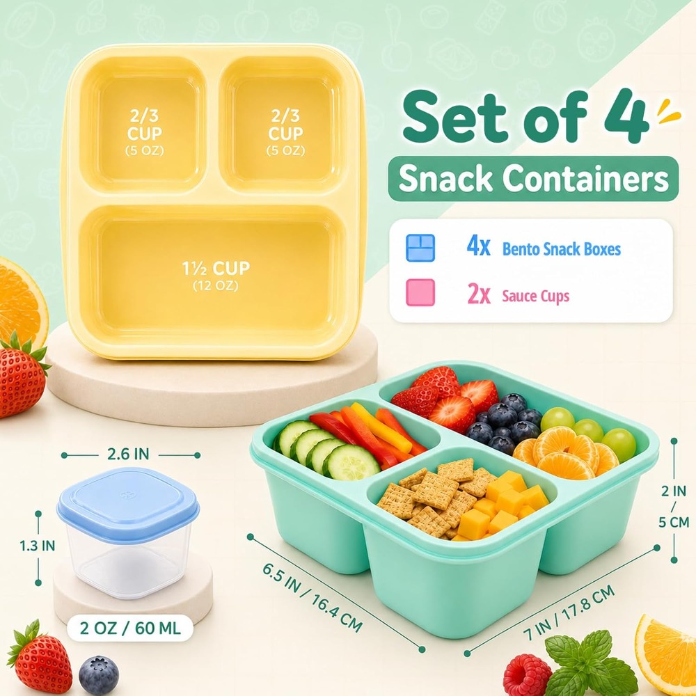 Contenedores de comida Bento d - Meal Prep Healthy reseña y precio