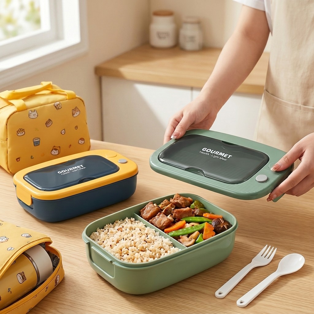 Lonchera Bento de Plástico Apt - Meal Prep Ideas reseña y precio