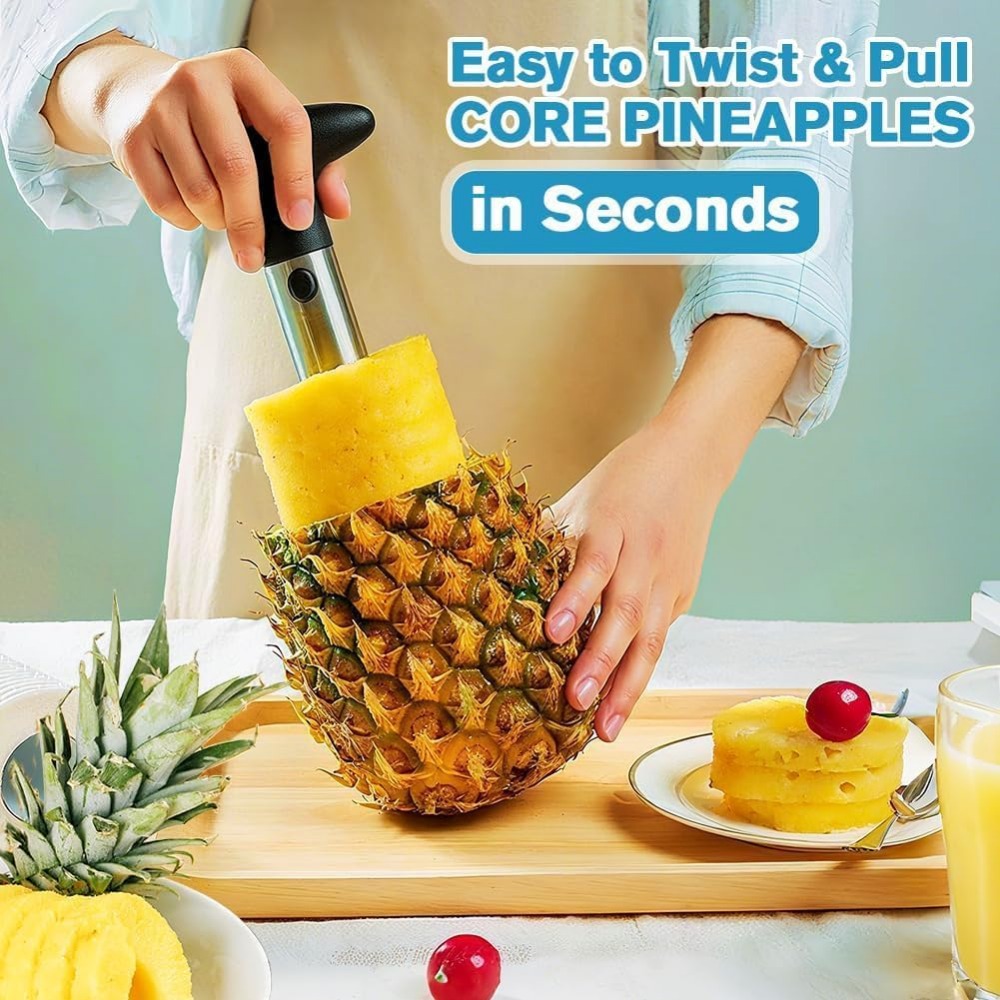 Cortador y rebanador de piña d - Pineapple Corer Slicer reseña y precio