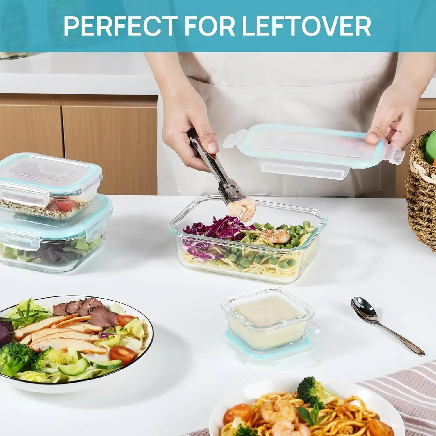 Fiambrera Bento de vidrio para - Meal Prep Burrito reseña y precio