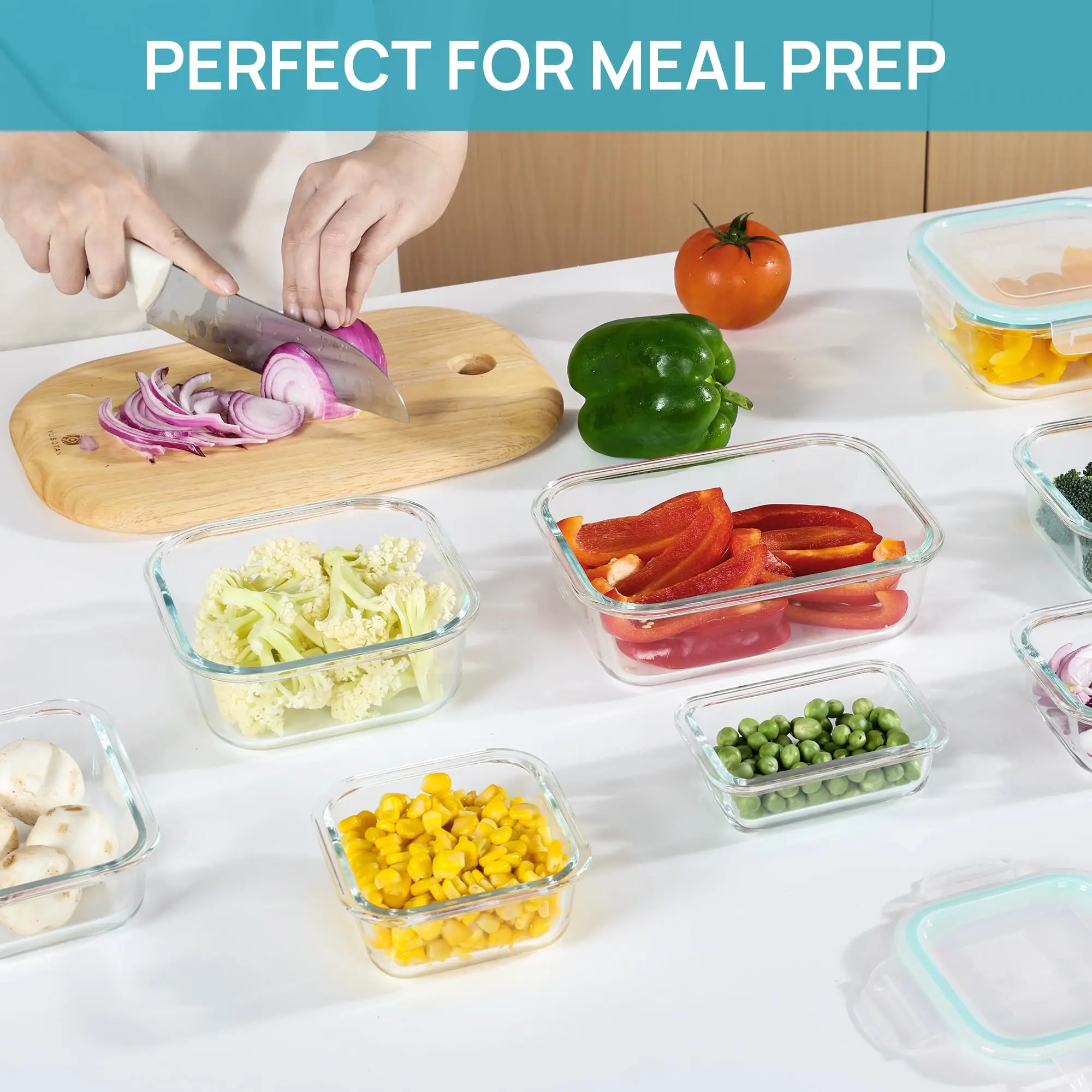 Fiambrera de vidrio, contenedo - Meal Prep Ideas reseña y precio