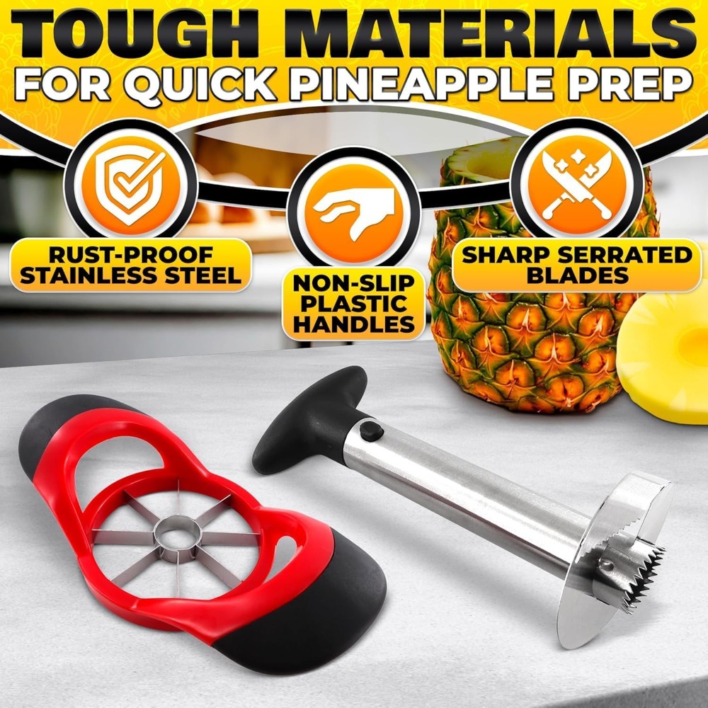 Cortador y rebanador de piña d - Pineapple Corer Slicer reseña y precio