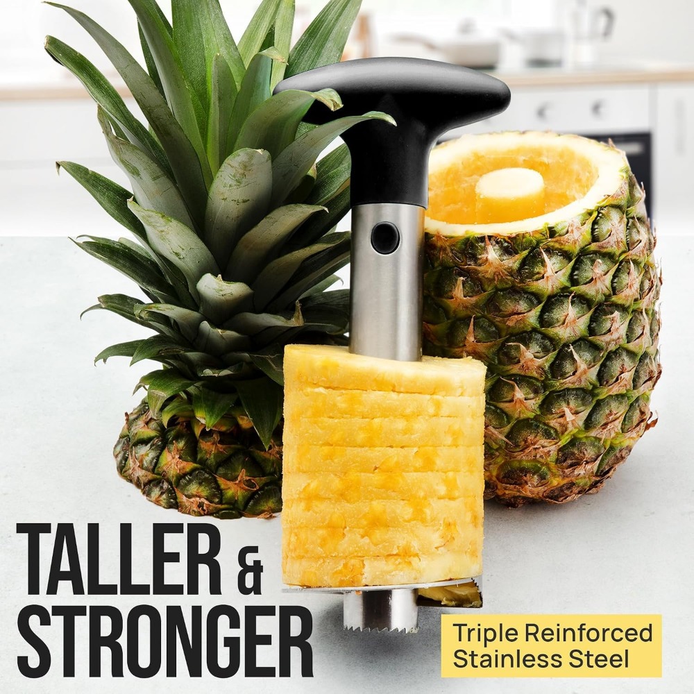 Cortador y rebanador de piña d - Pineapple Corer Slicer reseña y precio